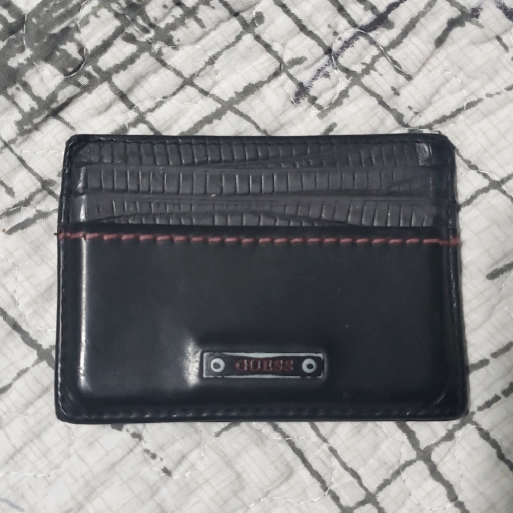 Mens Black Guess Wallet
